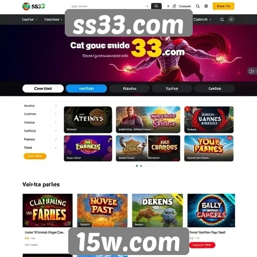 Navegação intuitiva no site ss33.com